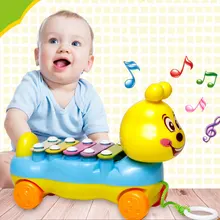 Children's Kids Hand knock Piano Pull Animal Music Musical Instrument Toys Learning YJS Dropship