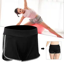 Женские шорты для женщин летние активная тренировка короткие поддельные два дышащие женские тренажерный зал