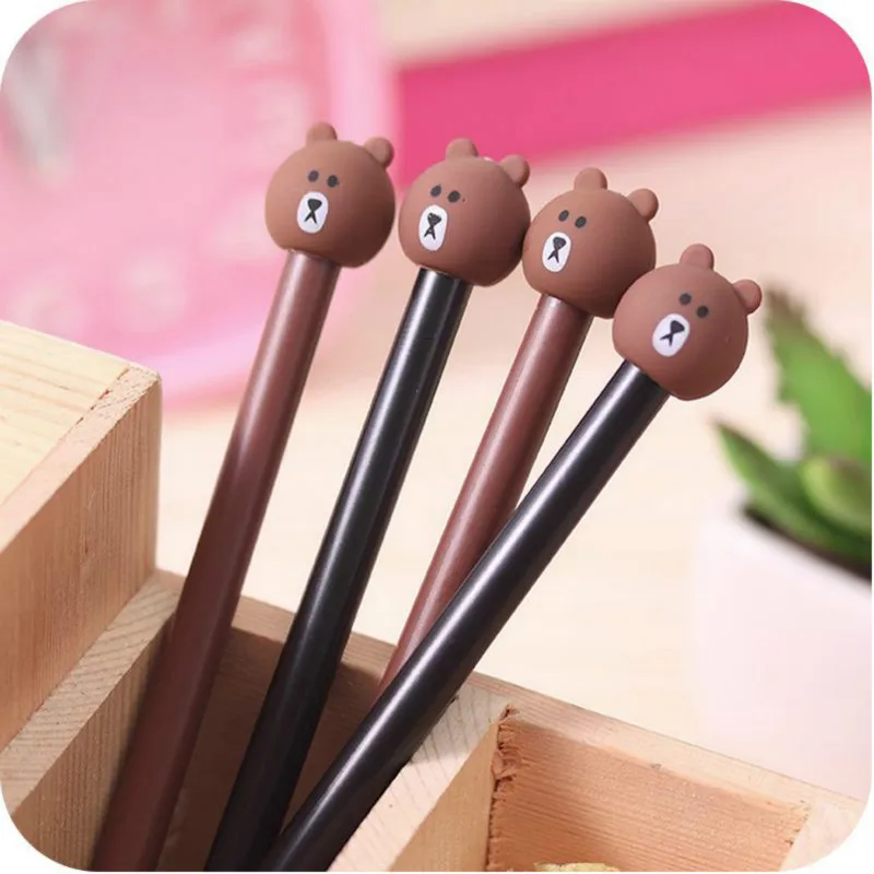 

1pc 0.38mm Kawaii Black Pen Cute Cartoon School Gel Pens Creative Writing Gift Kids Office Stationary Material Supplies 04120