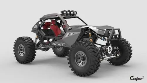 

Capo 1/10 RC Racing ACE1 KIT Model Metal Chassis 4WD Rock Crawler Car Commander2