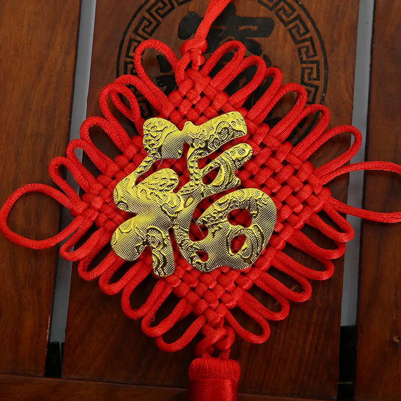 10 шт. полиэстер мини китайские узлы Завязывающиеся кисточки благословение Lucky Curtain подвесные украшения подарки на год