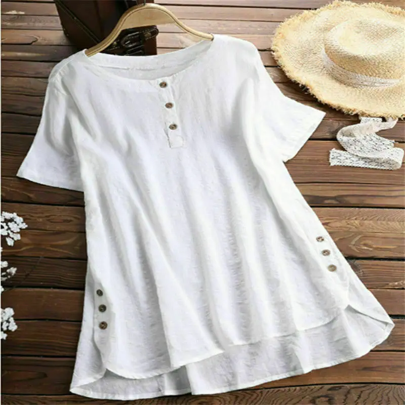 

Plus Size 5xl 2019 Womens Tops And Blouses Vintage Plaid Print V Neck Short Sleeve Blouse Tunic Long Blouse Casual Ladies Tops
