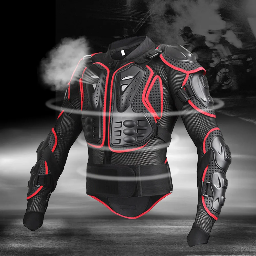 New Black Racing Body Armour Armor Full Sport Gear ATV Quad Dirt Pit Bike