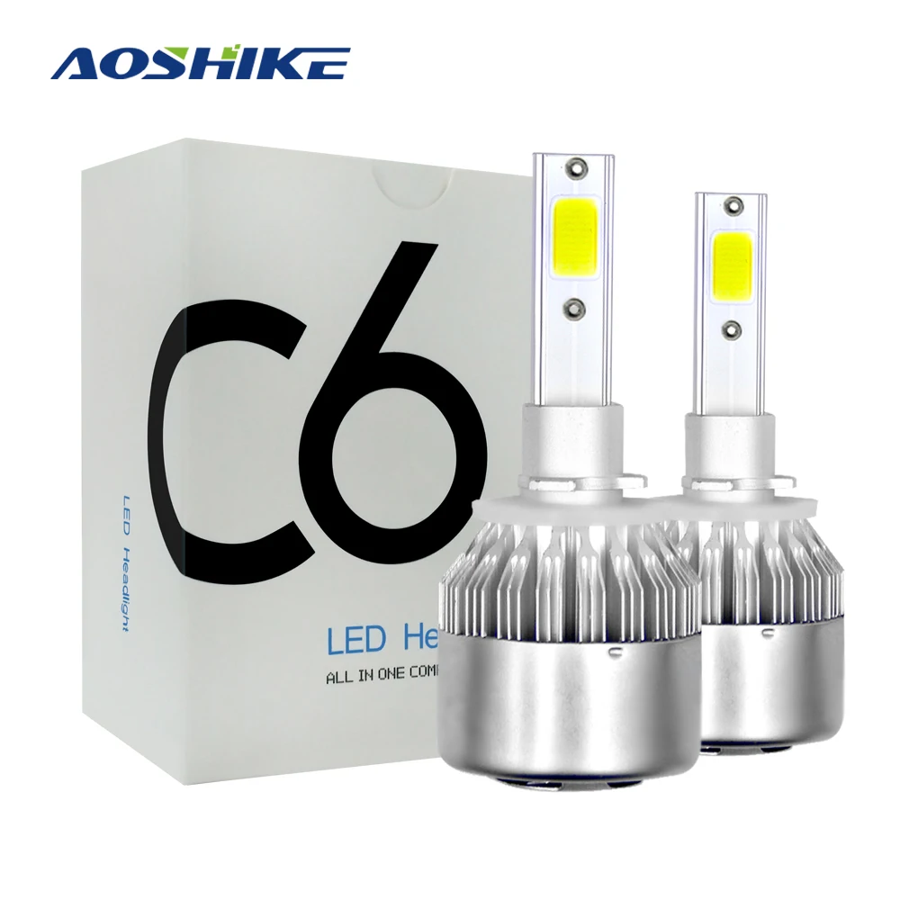 AOSHIKE 2 шт. супер яркая турбо лампа H8 H9 H11 автомобильный светильник s лампы Bullet H1 H7 12V