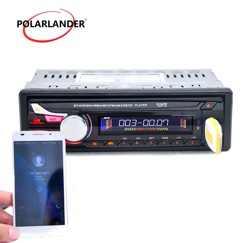 Радио кассетный плеер 12 в автомобильный стерео bluetooth MP3 аудио Bluetooth Авторадио USB SD