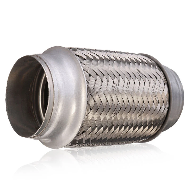 1pc new Car 2.5*6 Exhaust Flex Pipe Stainless Double Braid Weld