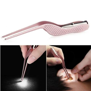 

Light Ear Spoon Ear Wax Clean Picking Tool Creative Stainless Steel Safty Children Ear Tweezers Tool
