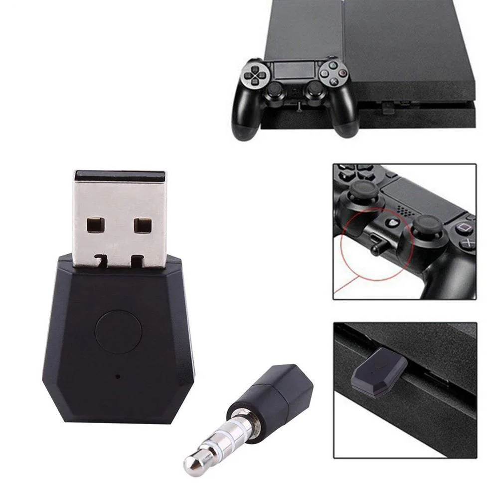 

For PS4 Headset USB Dongle Mini Stable Console Wireless Portable Game Controller Bluetooth Adapter Receiver Gampad