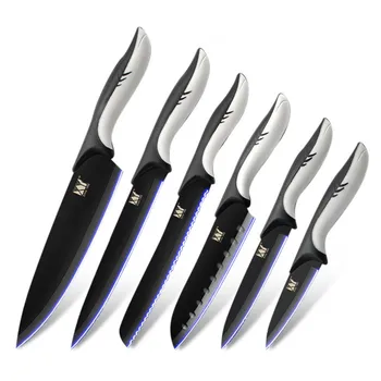 

Stainless Steel Kitchen Knivfs Set New Year Gift Paring Utility Santoku Chef Slicing Fruit meat Bread Knife Tool Accessories