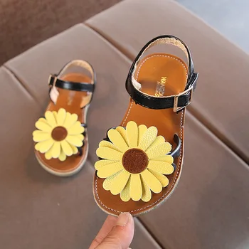 

2019 New Flowers Childen Kids Baby Girls Summer Princess Flat Sandals Shoes For Girls School Beach Shoes 1 2 3 4 5 6 7 8 9 years