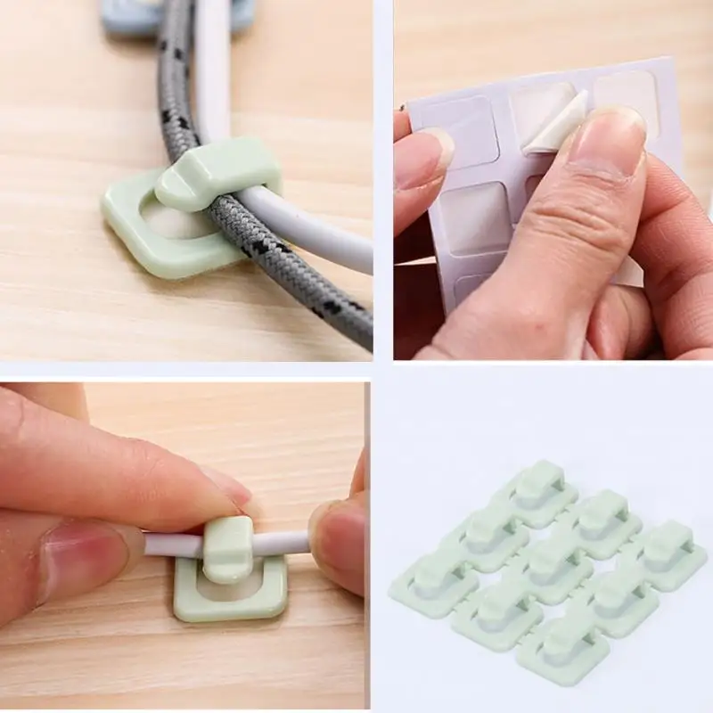 

18 Pcs Wire Winding Clip Self-adhesion Wire Winding Device Cable Arranging Clip Buckle Winder #2