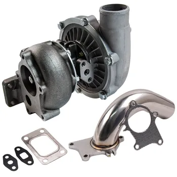 

T04E T3/T4 .63 A/R 57 Trim Turbocharger and Stainless Steel Downpipe Kit for 1.6L-2.5L engines