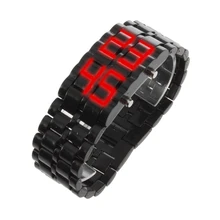 LED Digital Lava Wrist Watch for Men and Women