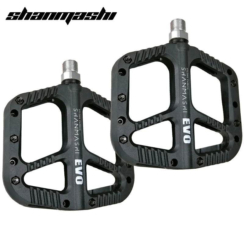 SMS Bicycle Pedal Nylon Fiber Carbon Pedal BMX MTB Road Bike Pedal