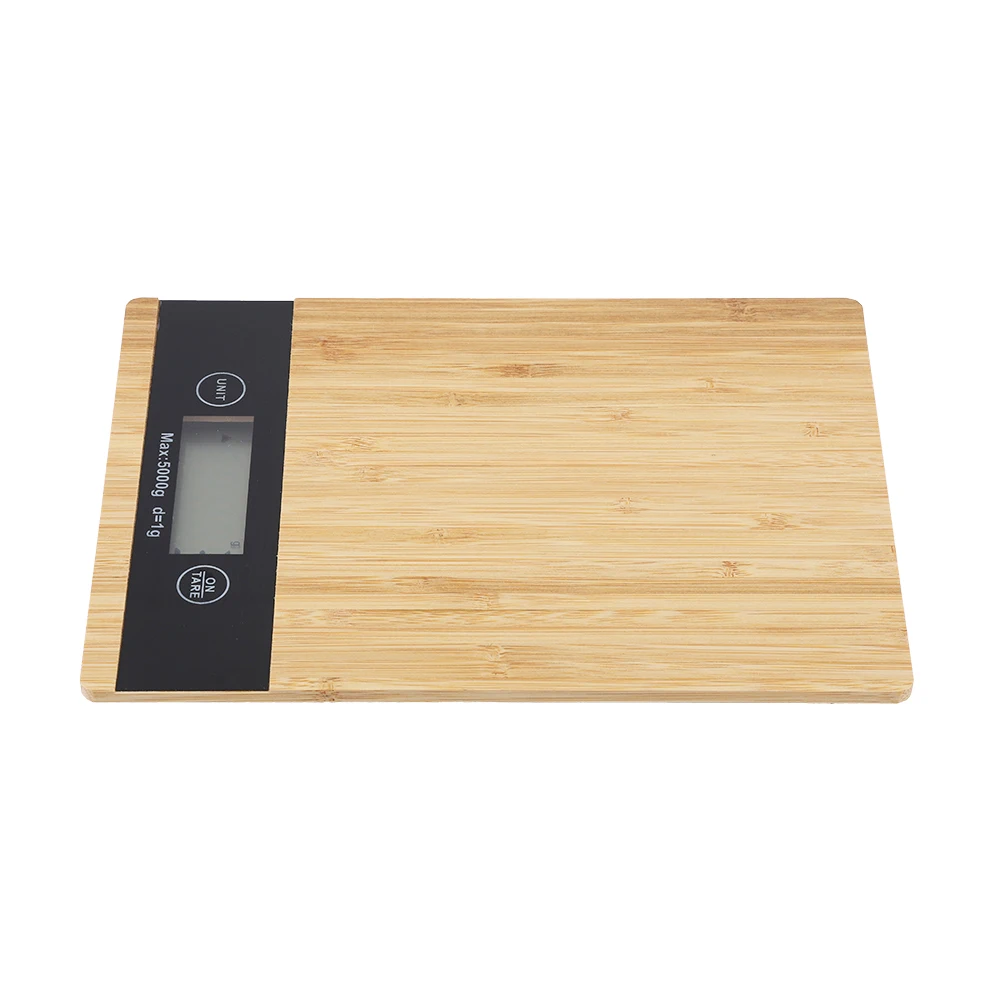

Bamboo LED Display Electric Kitchen Weighing Scale Cooking Food Kitchen appliance tools New