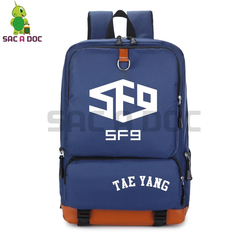 

Kpop SF9 Backpack YOUNG BIN Da Won Printed High School Students Book Bag Women Men Fashion School Backpack Canvas Travel Bags