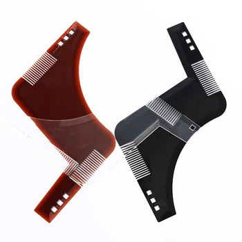 

QC 1Pcs Beard Shaping Comb Styling Template Beard Comb for Hair Beard Trimmer Trim Template Men Repair Beard Salon Styling Tool