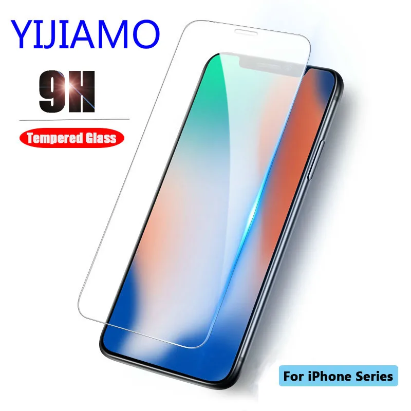Закаленное стекло для Iphone X Xs Max Xr защитная пленка экрана 6 6s 7 8 Plus стеклянная