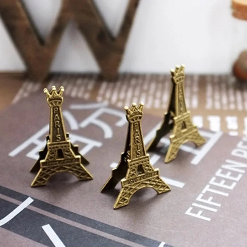 1 шт. милые клипсы Effiel Tower Париж металлические зажимы для бумаги украшения
