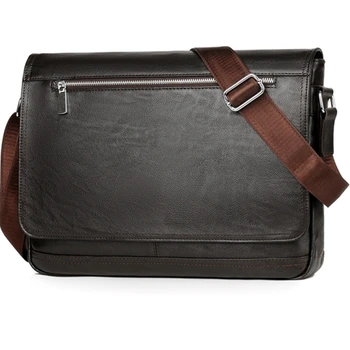 

Men Laptop Computer Messenger Bags Business Bag for Men Large Soft Leather Briefcase High Quality Shoulder Crossbody Bag For Men