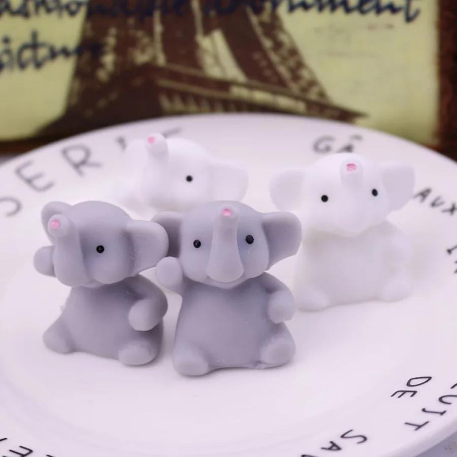 Elefante blando de Mochi para niños, juguete curativo, decoración antiestrés, 1 Uds., novedad de 2019