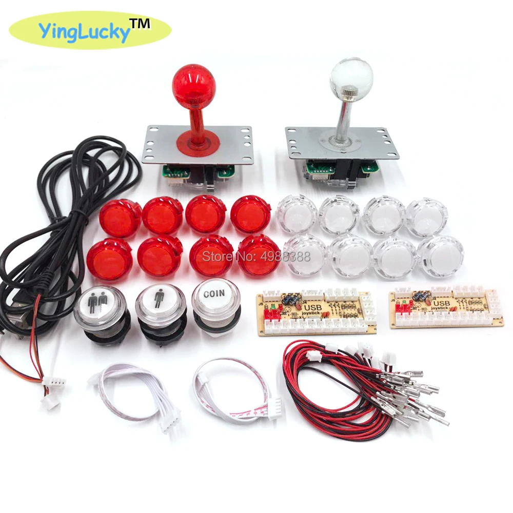 Yinglucky Джойстики для аркадных игр с нулевой задержкой DIY Kit USB энкодер для ПК Джойстик Sanwa для аркадных игр+ кнопочные кнопки Sanwa для аркадных игр Mame