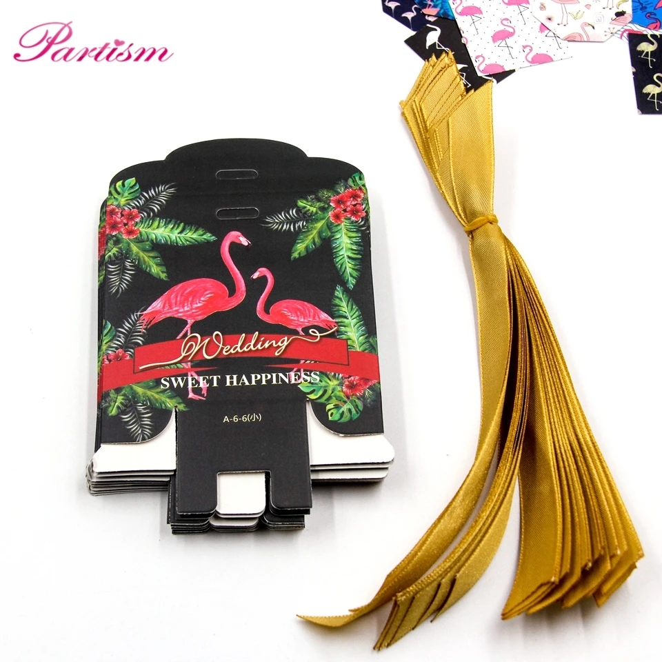 1PACK Multi Types Flamingo Gift Box DIY Ribbon Candy Pattern Kraft Paper Wedding/Party Favors Gifts Bag For Guest Party Supplies|box for|party