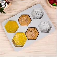 Креативные 6 отверстий медовая пчела силиконовые формы для мыла DIY мыло ручной работы Искусно сделанные формы 6 отверстий мыло с изображением пчелы плесень аксессуары для дома