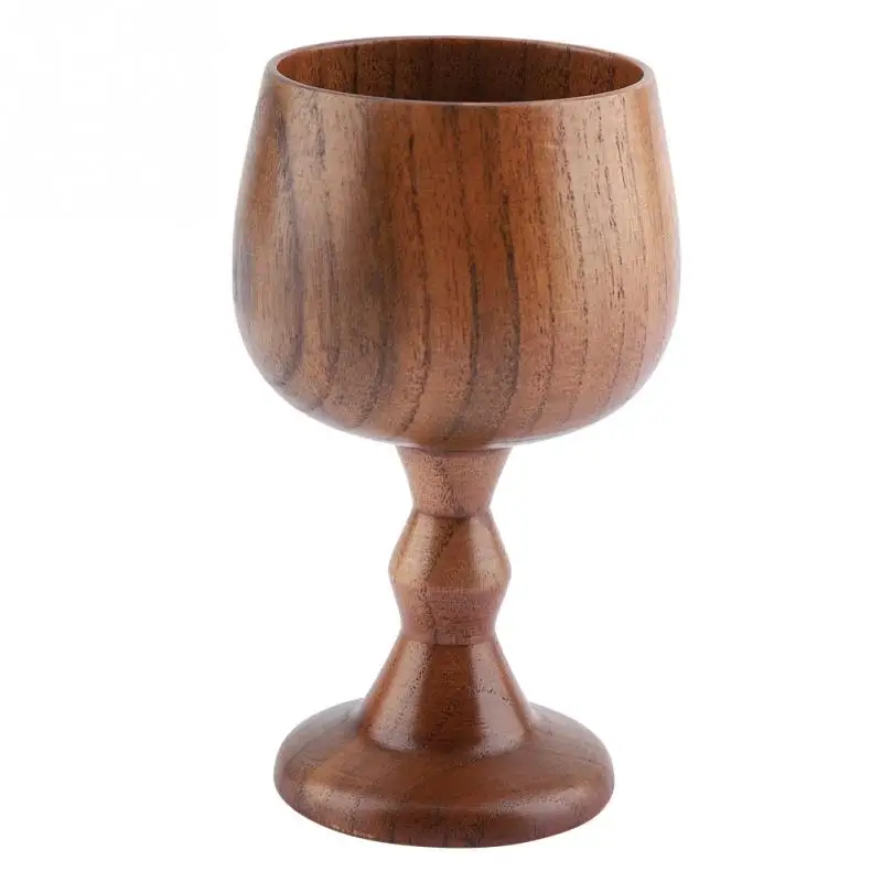 150ml Natural Solid Wood Cup Classic Wooden Wine Cup Vintage Goblet