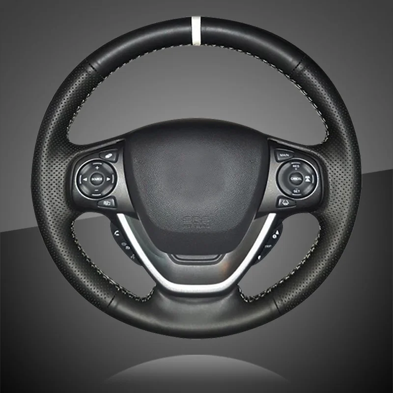 

Hand Sewing Car Steering Wheel Cover for Honda Freed Auto Braid On The Steering Wheel Cover Car Styling Interior Accessories