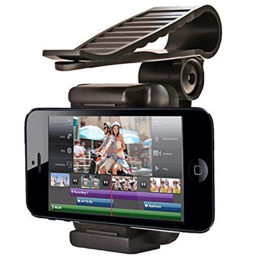 

Car Phone Holder GPS Car Interior Stand Black Phone Bracket Clip Mount Holder Universal For 3.5 inch to 6 inch Cellphone