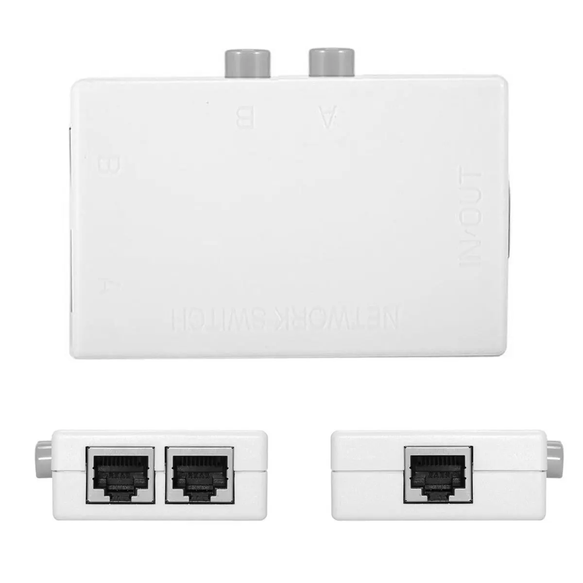 STP UTP 2 в 1 out порта RJ45 LAN CAT сетевой переключатель внутренний внешний коммутатор