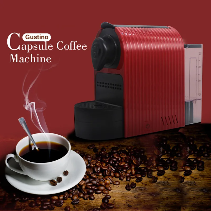

Gustino 1350W Capsule Coffee Maker Machine Household Office Coffee Maker Espresso 800ml Large Water Tank Capacity Maker 19 Bar