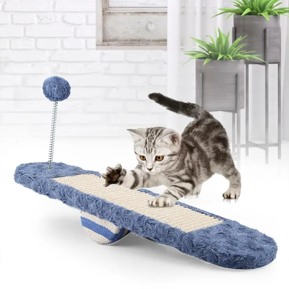 Сизаль полиэфирное волокно кошка скретч доска Seesaw Pet кошка игрушка для шлифовки лап для удовольствия