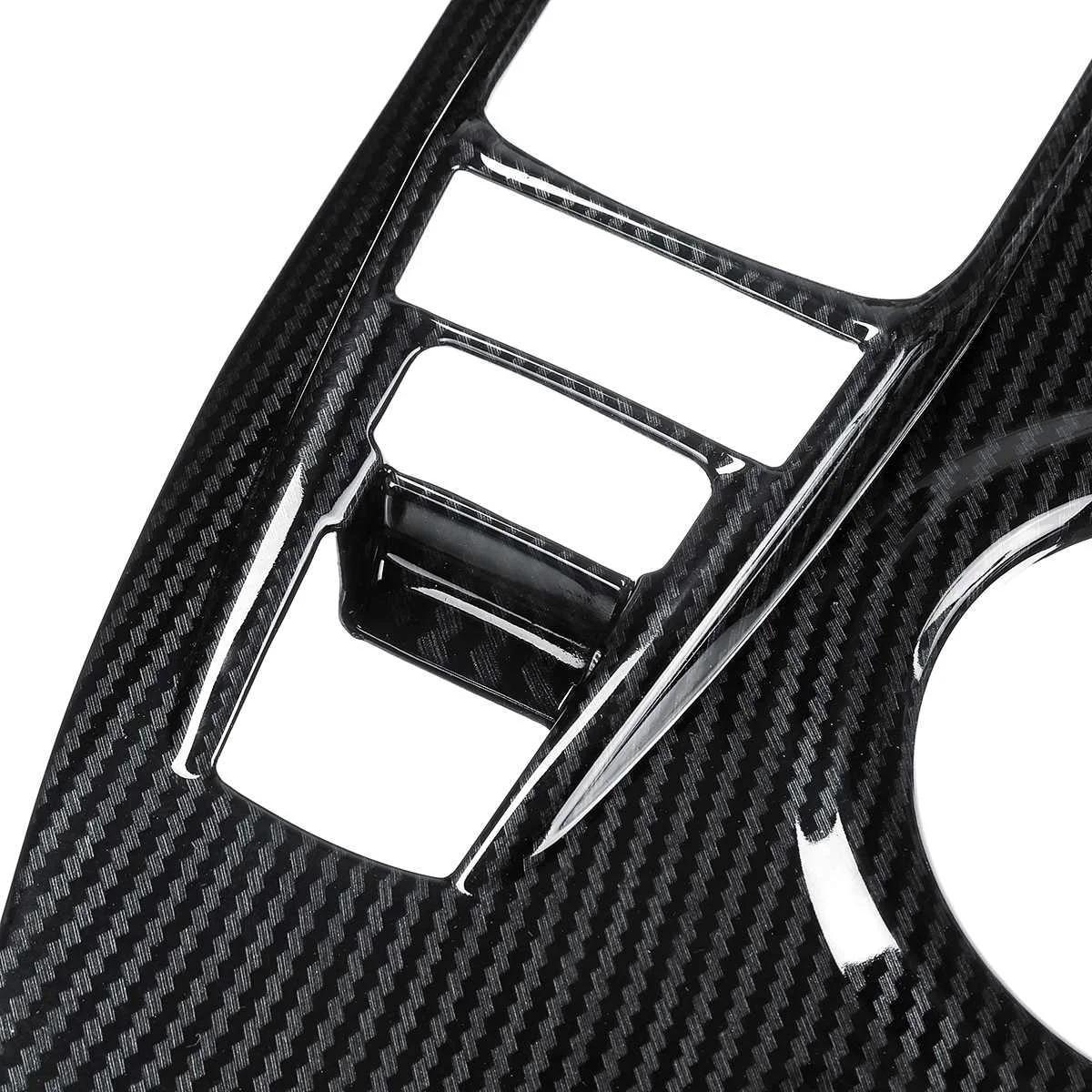 Audew de fibra de carbono del Interior del coche de caja de cambio Panel recorte cubierta para Toyota Camry 2018 Auto Interior molduras accesorios de partes de Audew de fibra de carbono del Interior del coche de caja de cambio Panel recorte cubierta para Toyota Camry 2018 Auto Interior molduras accesorios de partes de