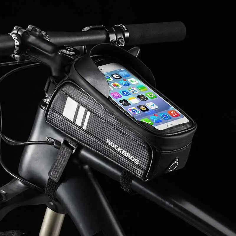 ROCKBROS MTB велосипедная водонепроницаемая сумка для велосипеда с защитой от дождя 6 0