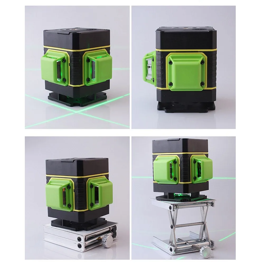 3D Green Laser Level with Free Lifting Platform 12 Line MW-94D Vertical and Horizontal Laser Level Self-leveling Cross Line 3D Green Laser Level with Free Lifting Platform 12 Line MW-94D Vertical and Horizontal Laser Level Self-leveling Cross Line