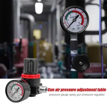 

Pressure Regulator ABS Spray Painting Air Regulator Separator Adjustable Pressure Gauge Tool