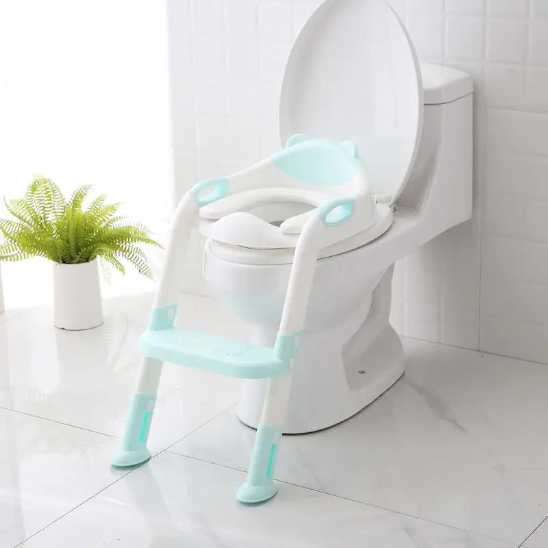 

Portable Kids Infant Toilet Folding Potty Chair Training Baby Potty Seat With Ladder Children Toilet Seat