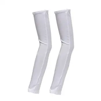 

High quality Mitten Long Sunscreen Gloves Unisex Electric Bicycle Arm Sleeve Anti-UV Semi-Finger Breathable Gloves White