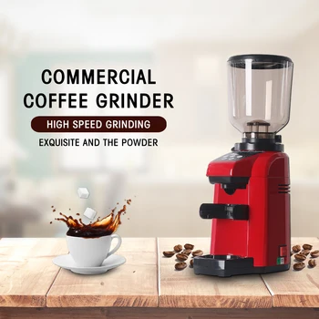 

ITOP Electric Red Coffee Grinder Quantitative Espresso Coffee Grinder Commercial Bean Coffee Maker Burr Grinding Machine