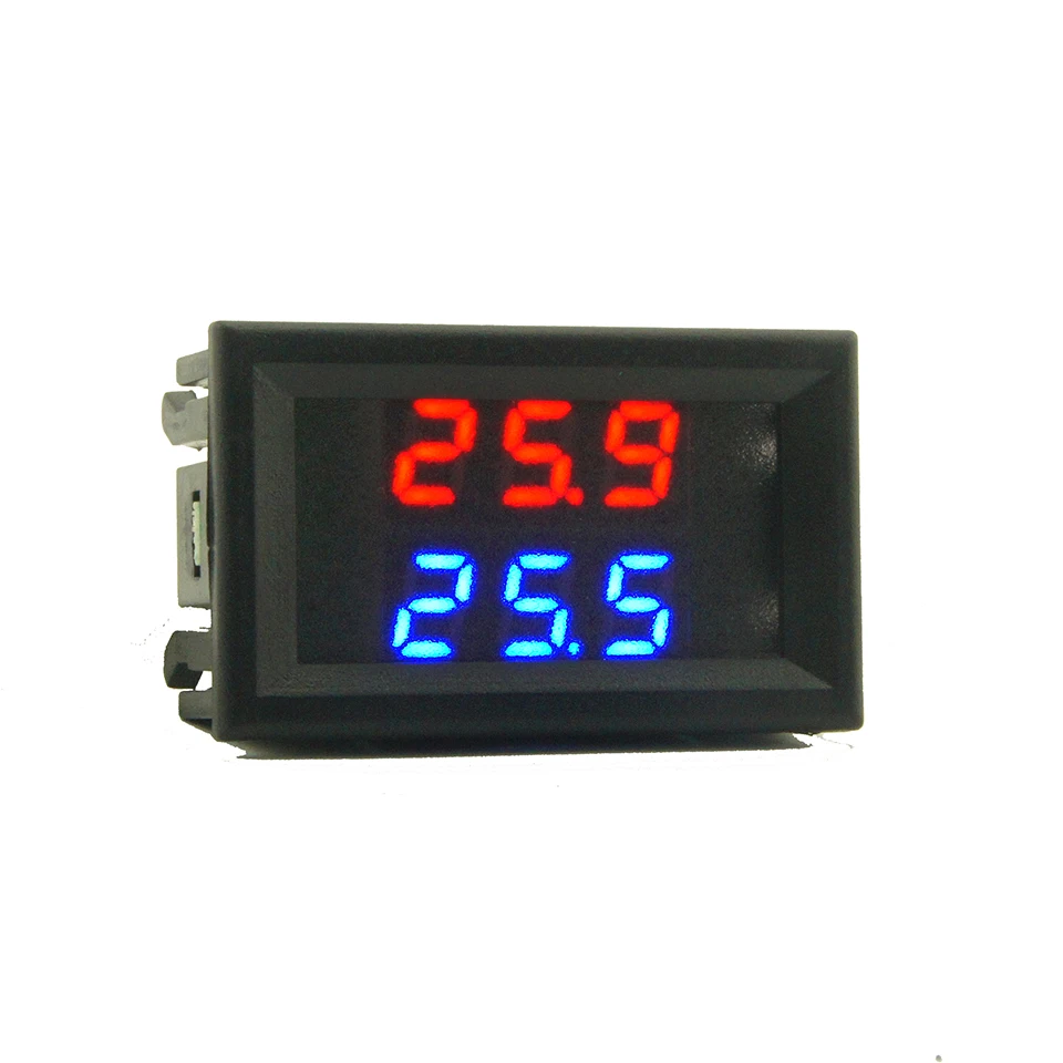 

DC 4-28V Precision Dual Display Digital Thermometer NTC Waterproof Metal Probe