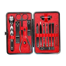 15 шт. профессиональный маникюрный набор, инструмент для маникюра, машинка для стрижки ногтей для всех, набор для наращивания, набор для педикюра, универсальные ножницы, пинцет, нож, инструменты для дизайна ногтей, наборы