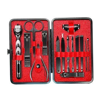 

15Pcs Pro Manicure Set tool Nails Clipper for all extension Pedicure set Kit Utility Scissors Tweezer Knife Nail Art Tools kits