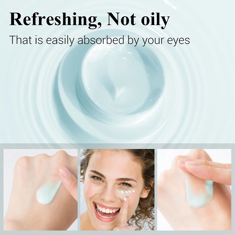Lanbena Hyaluronic Acid Eye Cream Eliminating Puffiness Eye Bags Dark Circle Repairing Soothing Replenishing Anti Winkles 20g