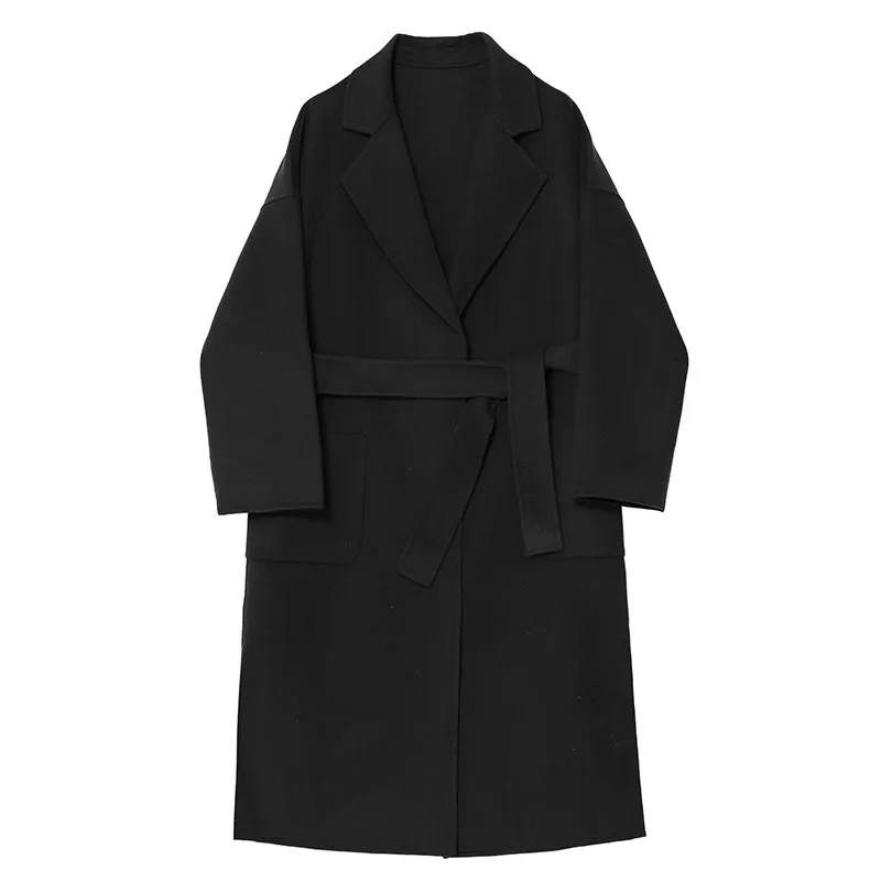 Manches eam Khaki De black Longues Longue Hiver Femmes Couleurs Parkas 4 2019 Jl759 Laine Manteau Marée Taille Printemps Nouveau grass Mode Green Lâche Revers Grande white Chaud XwxX6Bn