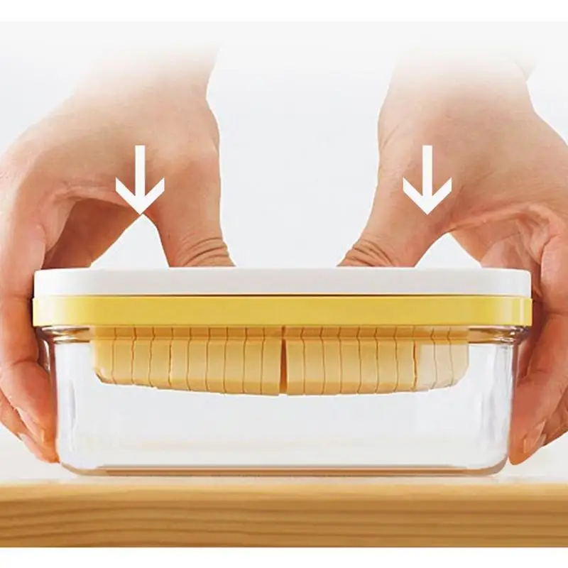 Масленка для резки сыра четкими закрытый прямоугольный ящик для хранения