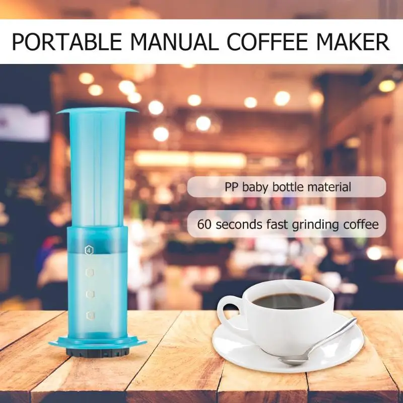 Manual Coffee Maker Mini Coffee Machine Portable Handheld Espresso Hand-brewed Coffee Maker for Home Traveller DIY Coffee Pot
