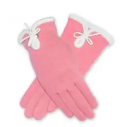 Осенние зимние модные розовые женские перчатки женские кашемировые теплые перчатки с сенсорным экраном перчатки варежки