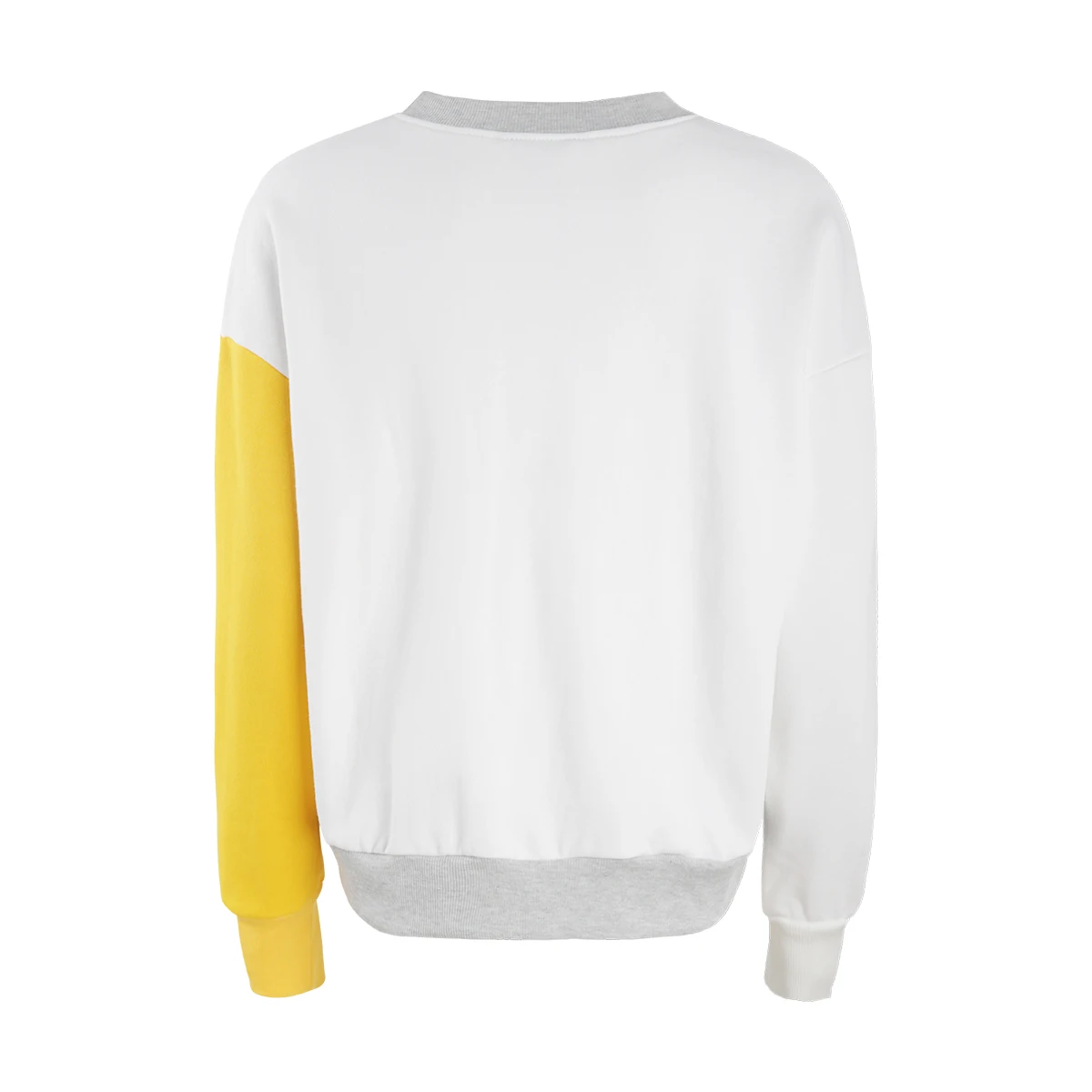 HDY Haoduoyi 2018 Contrast Stitching Loose Round Neck Pullover Sweater Winter Autumn Warm Fashion New Arrival Tops  For Female